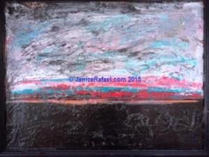 Strait of Georgia 24x18 inch acrylic on canvas 2015 ©JaniceRafael 